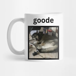 Cute Husky Dog Lying Down Goode Mug